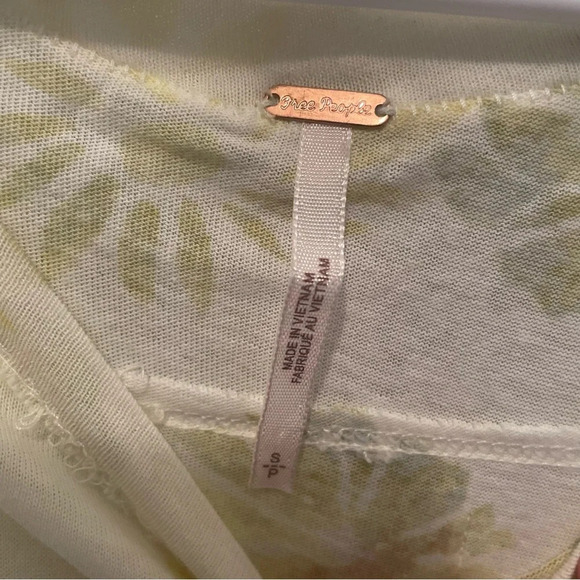 Free People Madison Tank Print Light Combo Drapy Babydoll Boho -Size Small - Picture 4 of 9